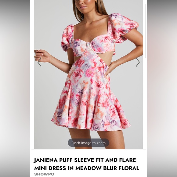 NWT Floral Cutout Dress - Picture 1 of 2